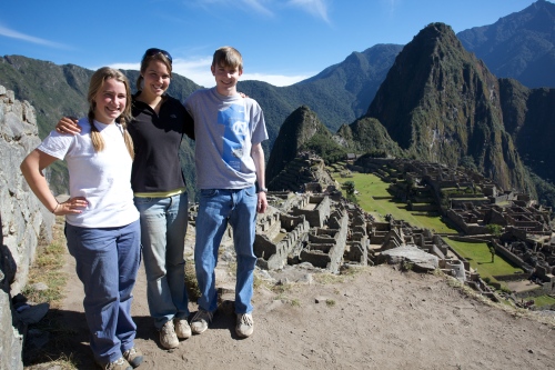 Looking cool on Machu Picchu.